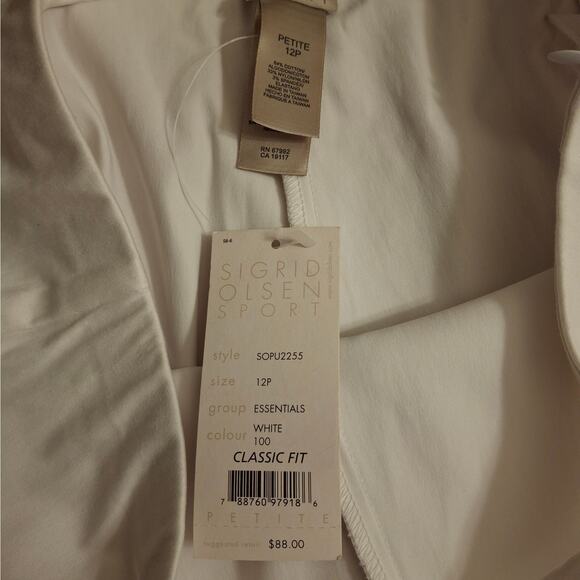 Sigrid Olsen Sports Classic Fit White Pants 12P NWT - Picture 4 of 7